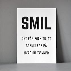 Postkort A5 - Smil